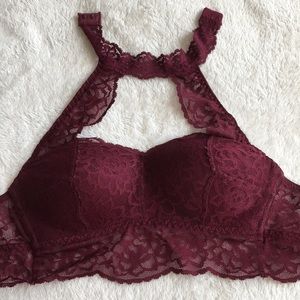 VS PINK Lace bra with neck piece